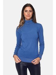 C& Jo Golf w kolorze niebieskim rozmiar: 38. Niebieskie swetry C& Jo, bez wzorów, z kaszmiru, klasyczne, bez ramiączek. Za 152.99 zł.