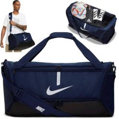 Torba sportowa Nike Academy Team treningowa na ramię ze wzmacnianym dnem 60L. Czarne torby sportowe Nike, bez wzorów, na ramię. Za 129.99 zł.
