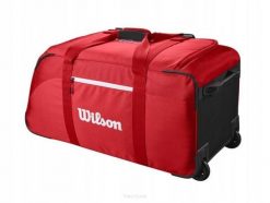 Torba tenisowa Wilson Super Tour Travel czerwona. Czerwone torby sportowe Wilson, bez wzorów, z materiału. Za 649.00 zł.