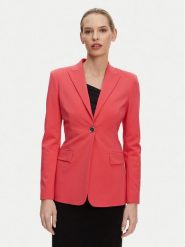 PINKO Marynarka 104903 A1L3 Koralowy Regular Fit. Pomarańczowe marynarki i żakiety Pinko, l, bez wzorów, z syntetyku, bez ramiączek. Za 999.99 zł.