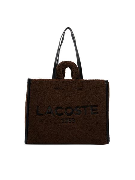 Lacoste Torebka NU5117HX Biały. Białe shopper bag Lacoste, bez wzorów, z materiału, bez dodatków. Za 814.99 zł.