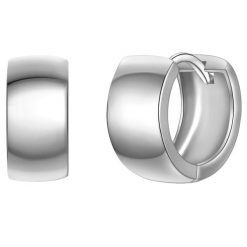 Yokoamii Kolczyki z Stop metali w Srebrny Kolczyki koła 1 ct Damski. Szare kolczyki Yokoamii, srebrne. Za 139.99 zł.