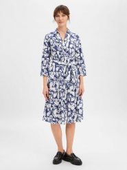 More & More Sukienka damska z bluzką Kobiety Bawełna niebieski wzorzysty, 42. Niebieskie bluzki More & More, bez wzorów, z bawełny, bez kołnierzyka, bez ramiączek. Za 579.95 zł.