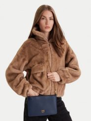 PINKO Torebka Flat Classic AI 25-26 PCPL 100455 A0F1 Granatowy. Niebieskie kopertówki Pinko, bez wzorów, ze skóry, wizytowe, bez dodatków. Za 489.99 zł.