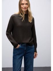 Street One Sweter w kolorze brązowym rozmiar: 40. Brązowe swetry Street One, bez wzorów, street, bez ramiączek. Za 153.34 zł.