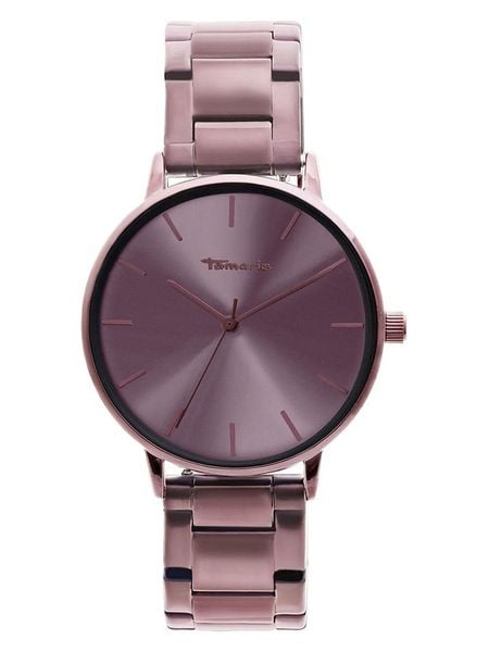 Tamaris Zegarek kwarcowy w kolorze czarno-fioletowym rozmiar: onesize. Różowe, analogowe zegarki Tamaris, metalowe. Za 267.92 zł.