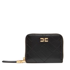 Mały Portfel Damski Elisabetta Franchi. Czarne portfele Elisabetta Franchi, bez wzorów. Za 649.99 zł.