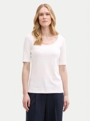 Tom Tailor T-Shirt 1045541 Biały Regular Fit. Białe t-shirty Tom Tailor, xs, bez wzorów, z bawełny, bez kołnierzyka, bez ramiączek. Za 59.99 zł.