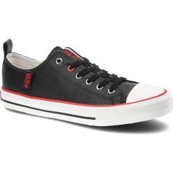 Czarne Trampki Big Star Modne Buty Damskie Półbuty. Czarne półbuty wsuwane BIG STAR, z aplikacjami, z materiału, retro, bez zapięcia. Za 109.00 zł.