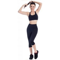 Legginsy Sportowe Damskie Apple Skin Happy Dance 2415ATC Czarny. Czarne legginsy happy dance, bez wzorów. Za 377.00 zł.