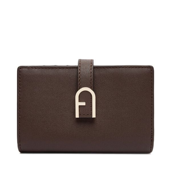 Portfel Furla. Brązowe portfele Furla, bez wzorów. Za 799.99 zł.