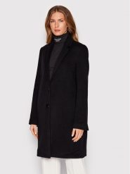 Calvin Klein Płaszcz wełniany K20K204155 Czarny Regular Fit. Czarne płaszcze Calvin Klein, na zimę, bez wzorów, z wełny, bez kaptura. Za 1,699.00 zł.