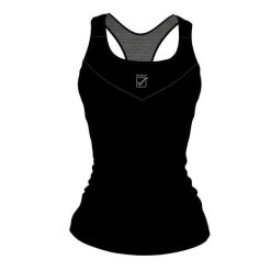 Damski tank top Givova. Czarne topy sportowe Givova, bez wzorów. Za 258.99 zł.