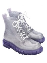 Melissa Botki w kolorze fioletowym rozmiar: 41/42. Różowe botki Melissa, bez wzorów, bez obcasa, bez zapięcia. Za 117.17 zł.