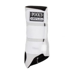 Buty tylne dla koni Pool's. Białe buty treningowe POOL'S, bez wzorów, bez zapięcia, do jazdy konnej. Za 311.75 zł.