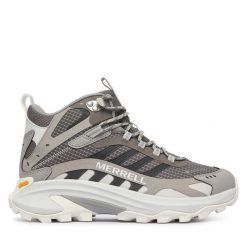 Trekkingi Merrell. Szare buty trekkingowe Merrell, bez zapięcia. Za 799.99 zł.