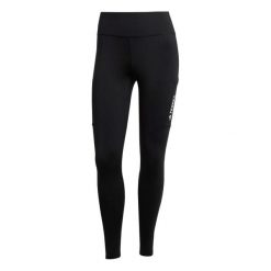 Damskie legginsy adidas Terrex Multi. Czarne legginsy adidas, bez wzorów, z materiału. Za 299.25 zł.