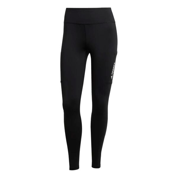 Damskie legginsy adidas Terrex Multi. Czarne legginsy adidas, bez wzorów, z materiału. Za 299.25 zł.