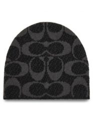 Coach Czapka CCT78 Czarny. Czarne czapki zimowe Coach, bez wzorów, z poliesteru. Za 319.99 zł.