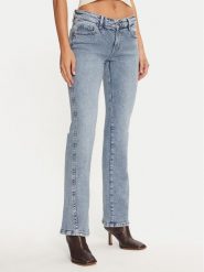 Gina Tricot Jeansy 22839 Niebieski Flare Fit. Niebieskie jeansy Gina Tricot, bez wzorów, z bawełny. Za 129.99 zł.