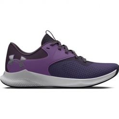 Buty do chodzenia damskie Under Armour Charged Aurora 2. Fioletowe buty treningowe Under Armour, bez wzorów, bez zapięcia, trekkingowe. Za 395.00 zł.