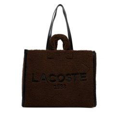 Torebka Lacoste. Białe shopper bag Lacoste, bez wzorów, bez dodatków. Za 814.99 zł.