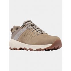 Buty Damskie Columbia Newton Nimble LTR. Brązowe buty trekkingowe Columbia, ze skóry, bez zapięcia. W wyprzedaży za 422.10 zł.