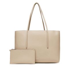 Torebka Calvin Klein. Brązowe torebki klasyczne Calvin Klein, bez wzorów, klasyczne, bez dodatków. Za 589.99 zł.