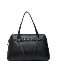 Tommy Hilfiger Torebka Th Buckle Tote AW0AW19032 Czarny. Czarne torebki klasyczne Tommy Hilfiger, bez wzorów, ze skóry, bez dodatków. Za 649.99 zł.