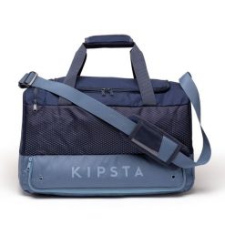 Torba sportowa Kipsta Hardcase 45 l. Niebieskie torby sportowe Decathlon, bez wzorów, z gumy, na ramię, duże. Za 89.99 zł.