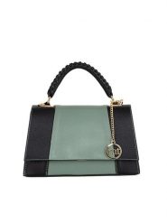 Mia Tomazzi Skórzana torebka "Livenza" w kolorze zielono-czarnym - 26 x 16 x 9 cm rozmiar: onesize. Czarne torebki klasyczne Mia Tomazzi, bez wzorów, z materiału, przez ramię, bez dodatków. Za 260.99 zł.