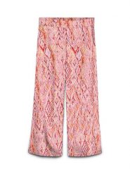 Vero Moda Spodnie w kolorze różowo-pomarańczowym rozmiar: XS. Różowe spodnie materiałowe Vero Moda, bez wzorów, z materiału, z podwyższonym stanem. Za 85.95 zł.