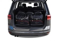 Torby Do Bagażnika Vw Touran 2015+ 5Szt Kjust. Czarne torby podróżne KJUST, bez wzorów, z kauczuku. Za 1,508.00 zł.
