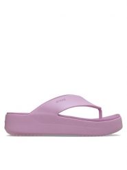 Crocs Japonki Getaway Platform Flip 209410 Różowy. Czerwone japonki Crocs, bez wzorów, z tworzywa sztucznego. Za 199.99 zł.