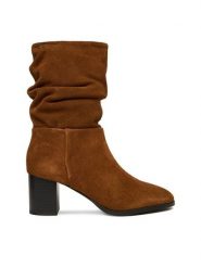 Beverly Hills Polo Club Botki CEO-WI44-BREEZE-01 Brązowy. Brązowe botki Beverly Hills Polo Club, bez wzorów, ze skóry, bez obcasa, na słupku, bez zapięcia. Za 329.99 zł.