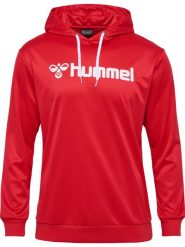 Bluza z kapturem Hummel Logo. Czerwone bluzy z kapturem Hummel, m, bez wzorów, z materiału, z kapturem, na fitness i siłownię. Za 167.00 zł.