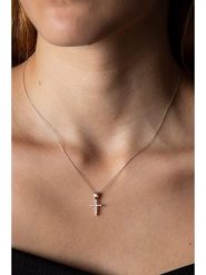 Lodie Silver Srebrny naszyjnik z zawieszką - dł. 42 cm rozmiar: onesize. Szare naszyjniki Lodie Silver, z materiału, z cyrkonią, srebrne. Za 50.95 zł.