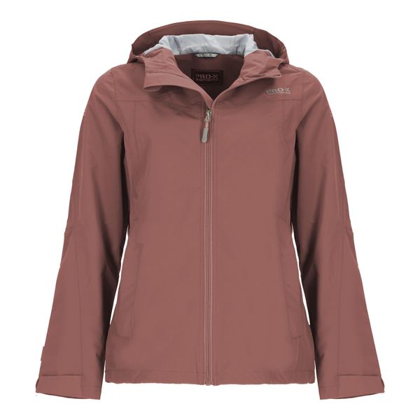 Damska kurtka wodoodporna Pro-X Elements Doro. Czerwone kurtki PRO-X ELEMENTS, m, bez wzorów, z materiału, z kapturem, rowerowe. Za 346.50 zł.