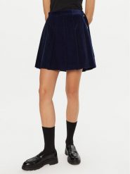 Weekend Max Mara Spódnica mini Zucca 2425106042 Granatowy Regular Fit. Niebieskie spódnice Weekend Max Mara, bez wzorów, z bawełny, mini. Za 519.99 zł.