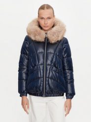 Geox Kurtka puchowa Backsie W4628S T2843 F1624 Granatowy Regular Fit. Niebieskie kurtki Geox, s, bez wzorów, z puchu, bez kaptura. Za 719.99 zł.