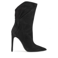 Botki Eva Longoria. Czarne botki Eva Longoria, bez wzorów, bez obcasa, na szpilce, bez zapięcia. Za 559.99 zł.