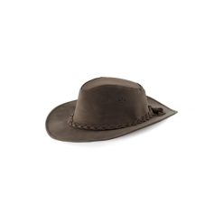 Spleciony kapelusz lux Lakota Capello Modello. Brązowe kapelusze LAKOTA, bez wzorów, ze skóry, eleganckie. Za 335.24 zł.