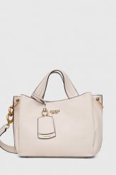 Guess torebka kolor beżowy. Brązowe shopper bag Guess, z aplikacjami, bez dodatków. Za 739.99 zł.