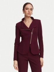 Rinascimento Marynarka CFC0130203003 Bordowy Slim Fit. Czerwone marynarki i żakiety Rinascimento, xs, bez wzorów, z syntetyku, bez ramiączek. Za 609.99 zł.