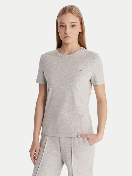 Guess T-Shirt V6RI07 J1314 Szary Regular Fit. Szare t-shirty Guess, m, z aplikacjami, z bawełny, bez kołnierzyka, bez ramiączek. Za 159.99 zł.