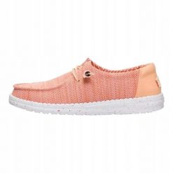 HeyDude Damskie Mokasyny Wendy Stretch Sox. Białe mokasyny Hey dude, bez wzorów, z materiału. Za 259.00 zł.