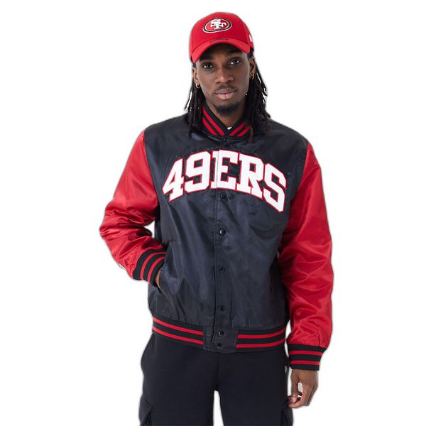 Kurtka San Francisco 49ers NFL. Czarne kurtki New Era, s, bez wzorów, z poliesteru, bez kaptura. Za 763.05 zł.