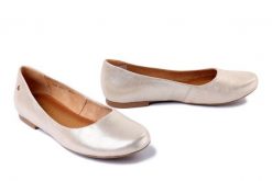 MACIEJKA 00903-68/00-5 złoty, baleriny damskie. Żółte baleriny Maciejka, bez wzorów, ze skóry, bez obcasa, na obcasie, bez zapięcia. Za 334.90 zł.