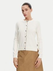 Barbour Kardigan Bredona LKN1008WH71 Écru Regular Fit. Swetry Barbour, bez wzorów, z bawełny, bez ramiączek. Za 349.99 zł.