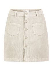 Sublevel Spódnica sztruksowa w kolorze kremowym rozmiar: L. Brązowe spódnice Sublevel, l, bez wzorów, ze sztruksu, mini. Za 65.54 zł.
